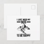 Cadeau voor skiërs | Apres-ski Skiing Ski Jacket S Briefkaart (Voorkant / Achterkant)