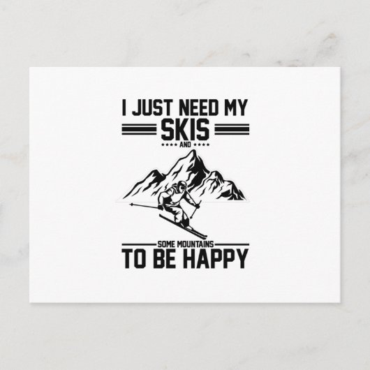 Cadeau voor skiërs | Apres-ski Skiing Ski Jacket S Briefkaart (Voorkant)