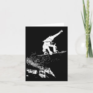 cadeau voor snowboarder Wintersport Design SN Kaart