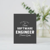 Cadeau voor software engineer briefkaart (Staand voorkant)
