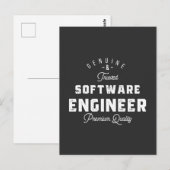 Cadeau voor software engineer briefkaart (Voorkant / Achterkant)