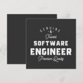 Cadeau voor software engineer kaart (Voorkant / Achterkant)