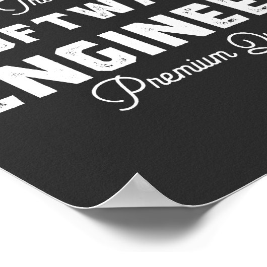 Cadeau voor software engineer poster (Hoek)