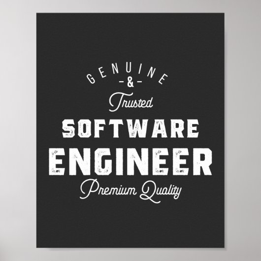 Cadeau voor software engineer poster (Voorkant)
