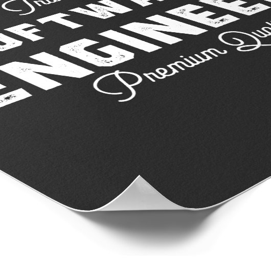 Cadeau voor software engineer poster (Hoek)
