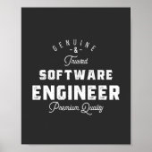 Cadeau voor software engineer poster (Voorkant)