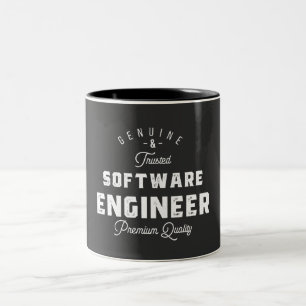 Cadeau voor software engineer tweekleurige koffiemok