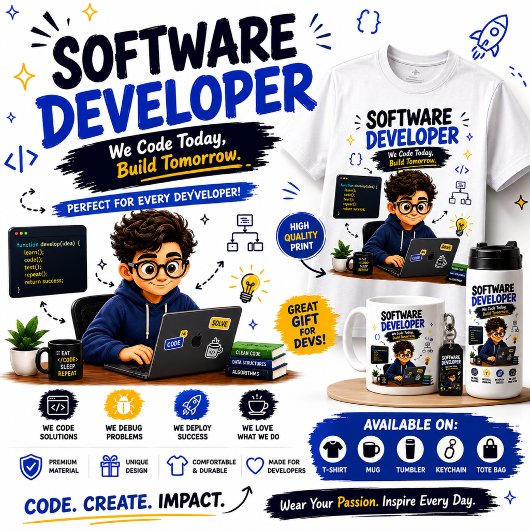 Cadeau voor Softwareontwikkelaar Ontwerp | Grappig Tri-Blend Shirt