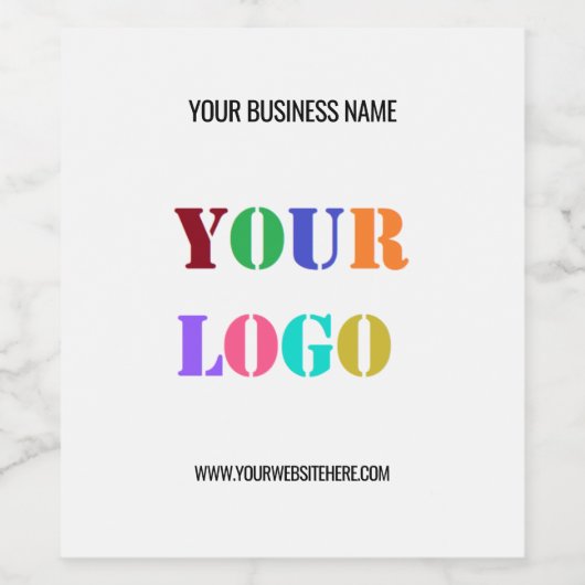 Cadeau voor speciale promotie van Logo met bloklij Wijn Etiket (Enkel label)