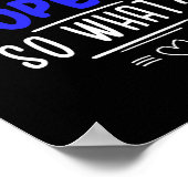 Cadeau voor Spot Kaalheid Patiënten Haarverlies Poster (Hoek)