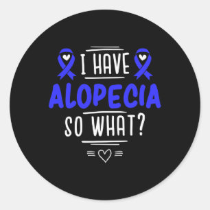 Cadeau voor Spot Kaalheid Patiënten Haarverlies Ronde Sticker
