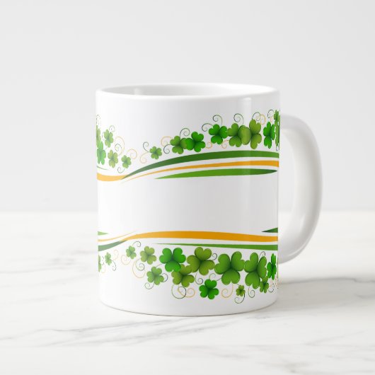 Cadeau voor ST. Patrick's Day Grote Koffiekop (Voorkant rechts)