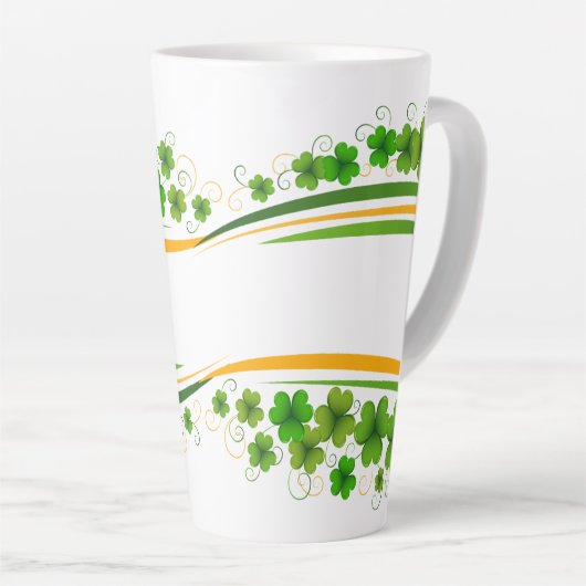 Cadeau voor ST. Patrick's Day Latte Mok (Rechterhoek)
