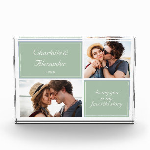 Cadeau voor stel met liefdescitaat Stijlvol gesche Fotoblokken