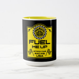 Cadeau voor Stock Car Racing Tweekleurige Koffiemok