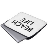 Cadeau voor strandredder laptop sleeve (Voorkant onderkant)