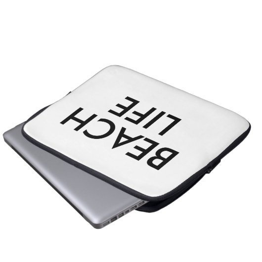 Cadeau voor strandredder laptop sleeve (Voorkant onderkant)