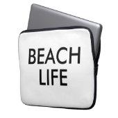 Cadeau voor strandredder laptop sleeve (Voorkant Links)