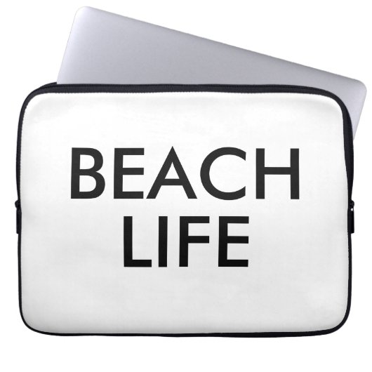 Cadeau voor strandredder laptop sleeve (Voorkant)