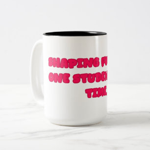 Cadeau voor student leraar onderwijsgevende 'Toeko Tweekleurige Koffiemok