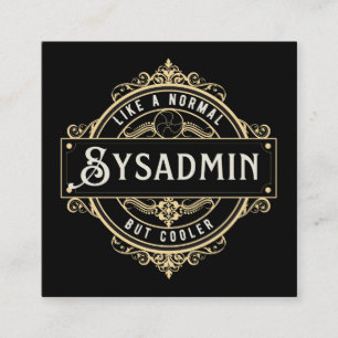 Cadeau voor Sysadmin baan - Sysadmin bedrijf Informatiekaartje