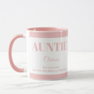 Cadeau voor Tante met Namen  Mok