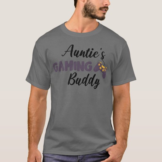 Cadeau voor tante's game buddy t-shirt (Voorkant)
