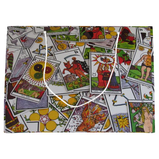 cadeau voor tarotkaartjes groot cadeauzakje (Voorkant)