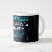 Cadeau voor technische ondersteuning informatietec grote koffiekop (Voorkant rechts)