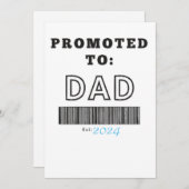 Cadeau voor toekomstige vader kaart (Voorkant / Achterkant)