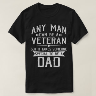 Cadeau voor trotse veteran vader voor hem Vaderdag T-shirt