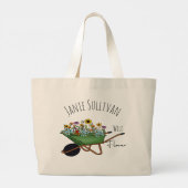 Cadeau voor tuinders grote tote bag (Achterkant)