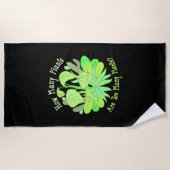 Cadeau voor Tuinier en Plantenliefhebber Strandlaken (Voorkant)