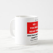 Cadeau voor UI UX Designer Funny Mug Meme Koffiemok (Voorkant links)