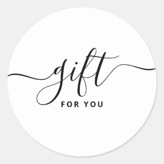 Cadeau voor uw bedrijf ronde sticker