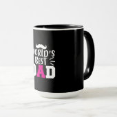 Cadeau voor vader Beste papa van de wereld Mok (Voorkant rechts)