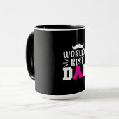 Cadeau voor vader Beste papa van de wereld Mok (Voorkant links)