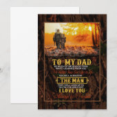 Cadeau voor vader | Brief aan mijn vader de man di Kaart (Voorkant / Achterkant)