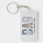 Cadeau voor vader, echtgenoot, held, legende sleutelhanger (Voorkant)