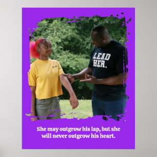 Cadeau voor vader en dochter – gepersonaliseerde f poster