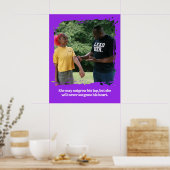 Cadeau voor vader en dochter – gepersonaliseerde f poster (Keuken)