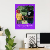 Cadeau voor vader en dochter – gepersonaliseerde f poster (Thuiskantoor)