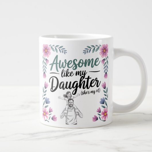 Cadeau voor vader en dochter | Geweldig zoals mijn Grote Koffiekop (Rechts)