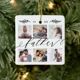 Cadeau voor vader   Familie Keepomwille Foto Colla Keramisch Ornament