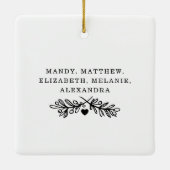 Cadeau voor vader | Familie Keepomwille Foto Colla Keramisch Ornament (Achterkant)