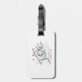 Cadeau voor vader -Foto Bagagelabel (Achterkant verticaal)