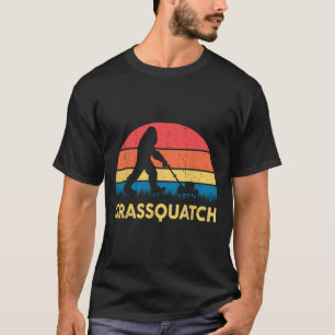 Cadeau voor vader grasmaaier Grquatch Bigfoot Grap T-shirt