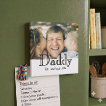 Cadeau voor Vader met Foto 'Vader Opgericht'