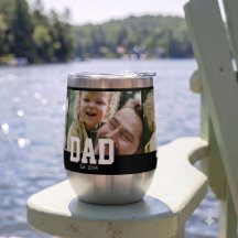 Cadeau voor Vader met Vet Wit Lettertype 3 Foto's 