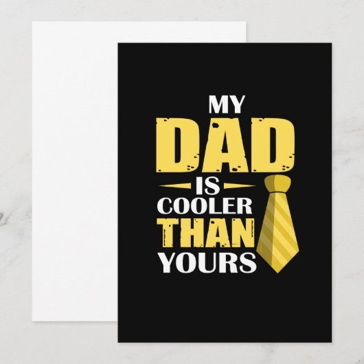 Cadeau voor Vader | Mijn Vader Is Cooler Kaart (Voorkant / Achterkant)